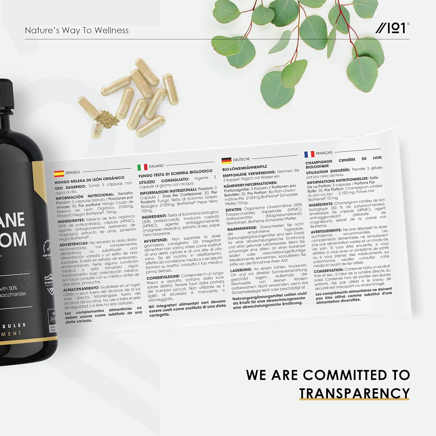 Organic Lions Mane Supplement 28,000Mg 