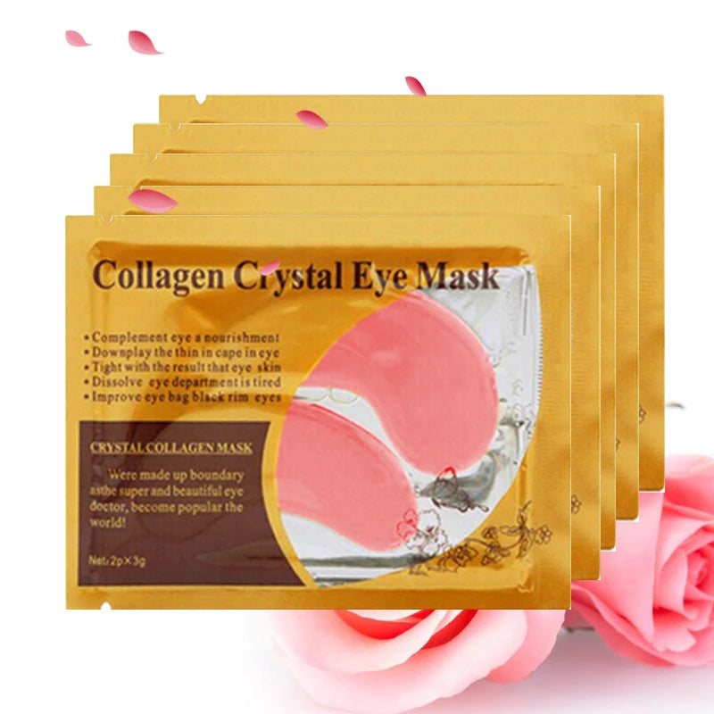 Gold Collagen Crystal Eye Mask Skincare Eye Patches - 10 Pairs