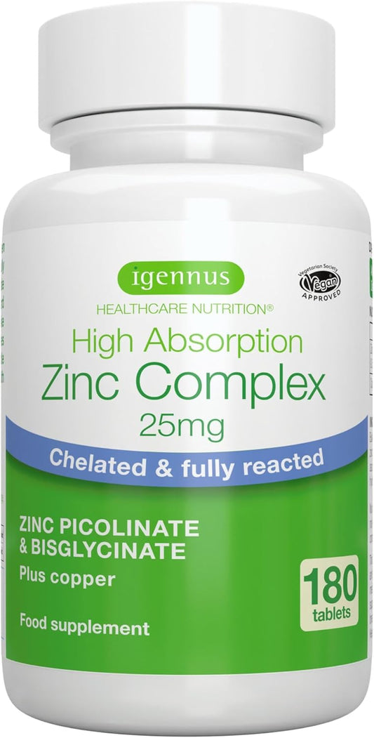 Advanced Zinc Picolinate & Bisglycinate Complex with copper - 180 capsules