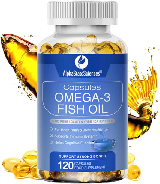 Premium Omega 3 Fish Oil Max Strength 3600Mg