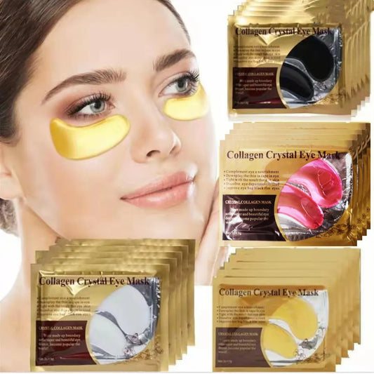 Gold Collagen Crystal Eye Mask Skincare Eye Patches - 10 Pairs