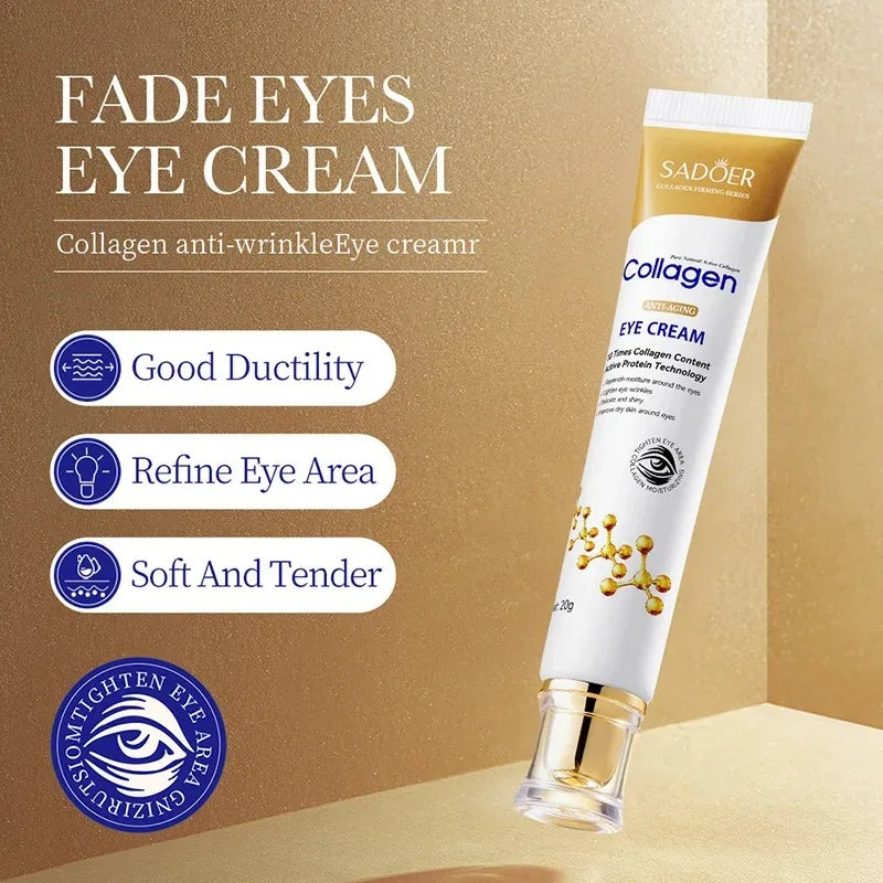 Collagen Eye Cream - Anti Dark Circles Moisturizing Skincare 