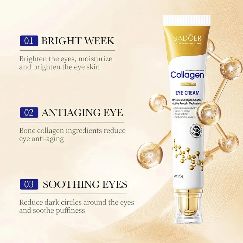 Collagen Eye Cream - Anti Dark Circles Moisturizing Skincare 
