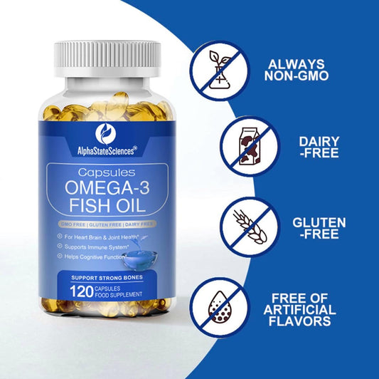 Premium Omega 3 Fish Oil Max Strength 3600Mg