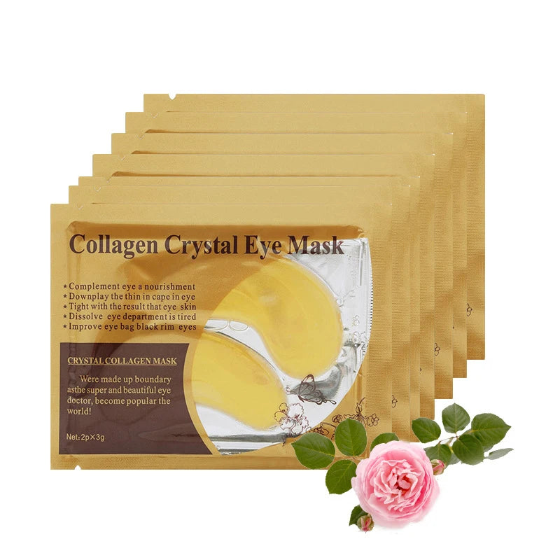 Gold Collagen Crystal Eye Mask Skincare Eye Patches - 10 Pairs