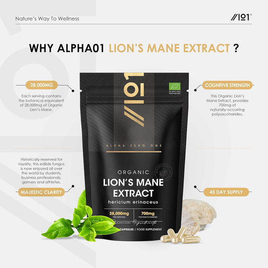 Organic Lions Mane Supplement 28,000Mg 